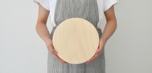 品切れ中の「いちょうの木のまな板：まんまる」次回仕上りの予定